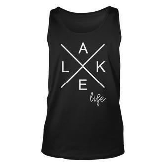 Lake Life Funny Life Is Better At The Lake Lover Camping Men Women Tank Top Graphic Print Unisex - Thegiftio UK