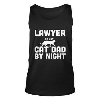 Lawyer By Day Cat Dad By Night Unisex Tank Top - Monsterry AU