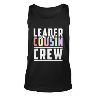 Leader Of The Cousin Crew Cool Cousin Birthday Party 2022 Gift Unisex Tank Top - Monsterry
