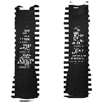 Legal Assistant Gift Funny Job Title Profession Birthday Men Women Tank Top Graphic Print Unisex - Thegiftio
