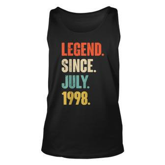 Legend Since July 1998 - 24 Year Old Gift 24Th Birthday Unisex Tank Top - Seseable