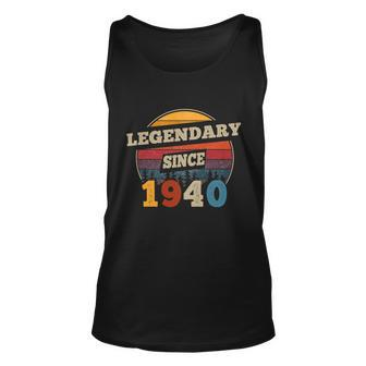Legendary Since 1940 82Nd Birthday Gift For 82 Years Old Meaningful Gift Unisex Tank Top - Thegiftio UK