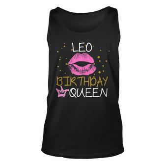Leo Birthday Queen Leo Zodiac Unisex Tank Top - Seseable