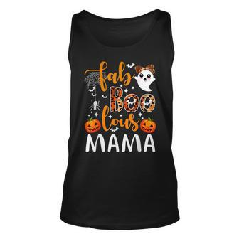 Leopard Fab Boo Lous Mama Spooky Mama Halloween Costume Gift Unisex Tank Top - Seseable