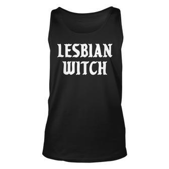 Lesbian Witch Lgbtq Gay Pride Halloween Unisex Tank Top - Seseable