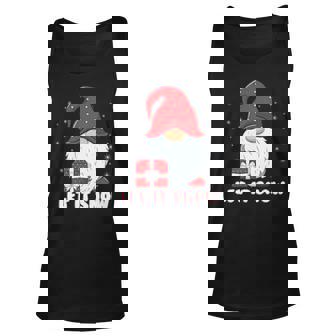 Let It Snow Gnomes Gift Ugly Xmas Costume Men Women Tank Top Graphic Print Unisex - Thegiftio