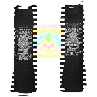 Let The Shenanigans Begin Mardi Gras Mask Costume Unisex Tank Top
