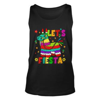 Lets Fiesta Cinco De Mayo Mexican Party Mexico Donkey Pinata Unisex Tank Top - Monsterry AU