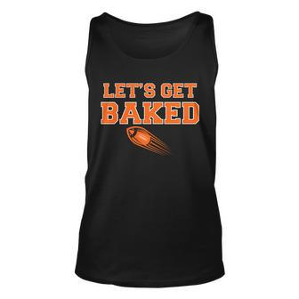 Lets Get Baked Football Cleveland Tshirt Unisex Tank Top - Monsterry CA