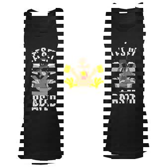 Lets Get Basted Funny Thanksgiving Basted Thanksgiving Turkey Unisex Tank Top - Thegiftio UK