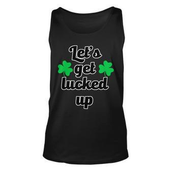 Lets Get Lucked Up Graphic Design Printed Casual Daily Basic Unisex Tank Top - Thegiftio UK