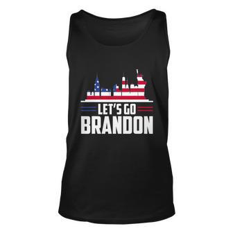 Lets Go Brandon Conservative Usa Flag 4Th Of July Gift Unisex Tank Top - Monsterry