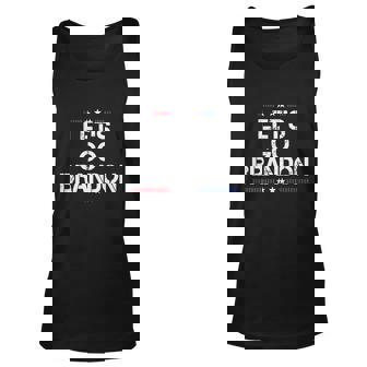 Lets Go Brandon Essential Brandon Funny Political V2 Unisex Tank Top - Thegiftio UK