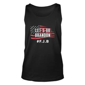 Lets Go Brandon Lets Go Brandon Usa Flag Unisex Tank Top - Monsterry DE