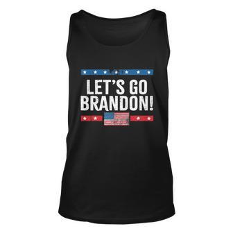 Lets Go Brandon Lets Go Brandon Vintage Us Flag Tshirt Unisex Tank Top - Monsterry