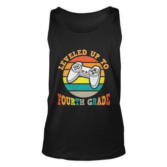 Leveled Up To 4Th Grade First Day Of School Back To School Unisex Tank Top - Monsterry DE
