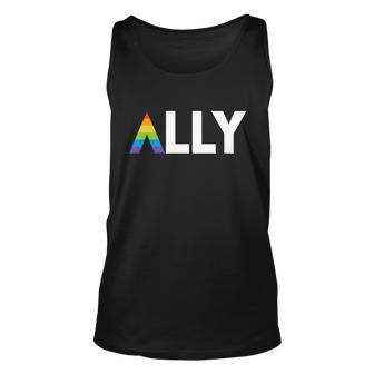 Lgbt Ally Flag March Rally Pride Parade Lgbt Equality Graphic Design Printed Casual Daily Basic Unisex Tank Top - Thegiftio UK