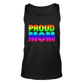 Lgbt Proud Mom Lgbtq Flag Gay Pride Mother Cool Gift Unisex Tank Top - Monsterry DE