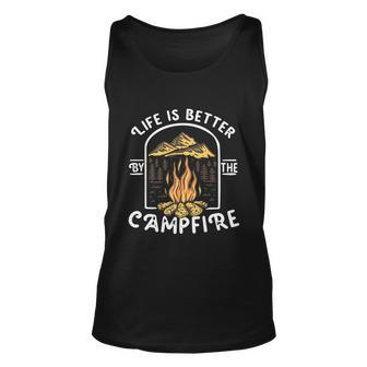 Life Is Better Be The Campfire Camper Camping Trip Unisex Tank Top - Thegiftio UK