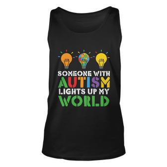 Light Up Autism Puzzle Autism Awareness Autism Mom Unisex Tank Top - Monsterry