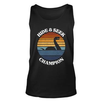 Loch Ness Monster Vintage Sunset Meaningful Gift Hide And Seek Champion Gift Unisex Tank Top - Monsterry DE