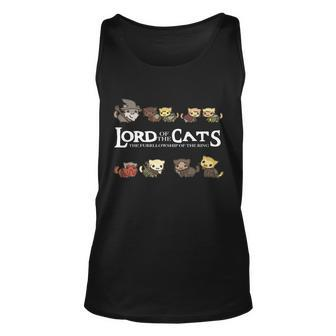 Lord Of The Cats The Furrllowship Of The Ring Tshirt Unisex Tank Top - Monsterry