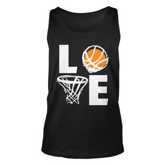 Love Basketball Hoop Tshirt Unisex Tank Top - Monsterry