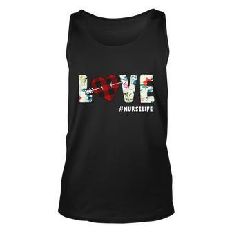 Love Nurselife Arrow Heart Tshirt Unisex Tank Top - Monsterry