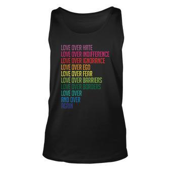 Love Over Everything Unisex Tank Top - Monsterry AU