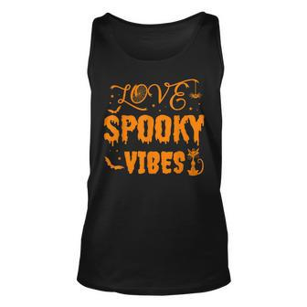 Love Spooky Vibes Easy Halloween Costume Halloween Outfit Unisex Tank Top - Seseable