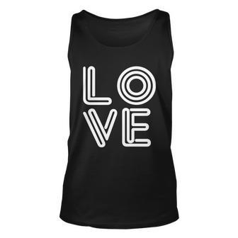 Love Valentines Day Word Logo Tshirt Unisex Tank Top - Monsterry AU