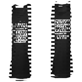 Lovely Funny Cool Sarcastic Dancing Is My Kind Of Workout Unisex Tank Top - Thegiftio