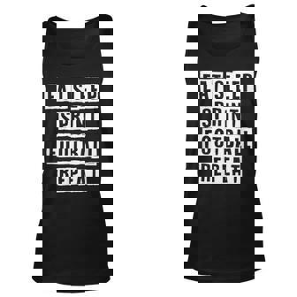 Lovely Funny Cool Sarcastic Eat Sleep Sprint Football Repeat Unisex Tank Top - Thegiftio