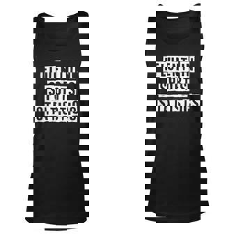 Lovely Funny Cool Sarcastic Fluent In Sports Statistics Unisex Tank Top - Thegiftio