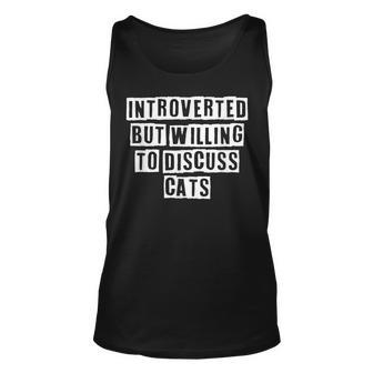 Lovely Funny Cool Sarcastic Introverted But Willing To V2 Unisex Tank Top - Thegiftio UK