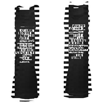 Lovely Funny Cool Sarcastic Looking At My Wife I Think Damn Unisex Tank Top - Thegiftio