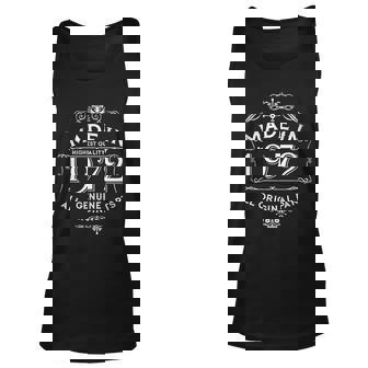 Made In 1972 Aged To Perfection Vintage 50Th Birthday Unisex Tank Top - Monsterry