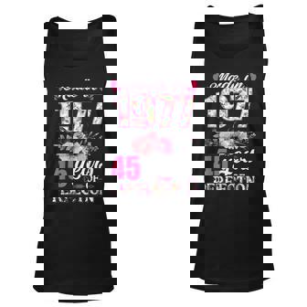 Made In 1977 Floral 45 Year Old 45Th Birthday Gifts Women Unisex Tank Top - Seseable