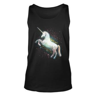 Magical Space Unicorn Graphic Design Printed Casual Daily Basic Unisex Tank Top