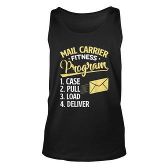 Mail Carrier Fitness Program Postal Worker Deliver Graphic Design Printed Casual Daily Basic Unisex Tank Top - Thegiftio UK