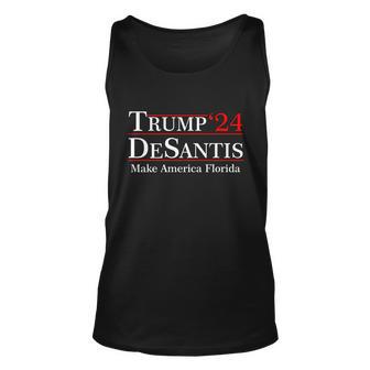 Make America Florida Trump Desantis 2024 Tshirt Unisex Tank Top - Monsterry UK