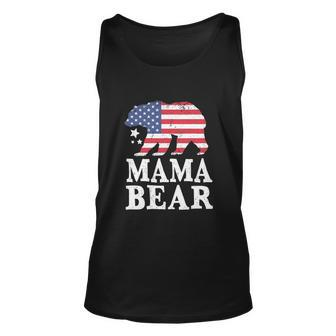 Mama Bear For 4Th Of July Patriotic Flag Unisex Tank Top - Monsterry CA