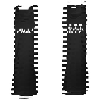 Mama Simple Block Letter Mothers Day Men Women Tank Top Graphic Print Unisex - Thegiftio