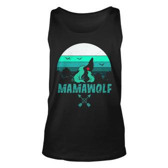 Mamawolf Wolf Lovers Gift For Mother Unisex Tank Top - Thegiftio UK