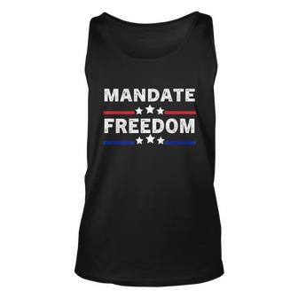 Mandate Freedom Shirt American Flag Support Medical Freedom Unisex Tank Top - Monsterry