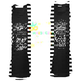 Mardi Gras Cruise Squad 2023 Matching Group Family Vacation Men Women Tank Top Graphic Print Unisex - Thegiftio UK