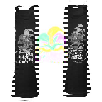 Mardi Gras T Mardi Gras 2022 Beads Mask Feathers Men Women Tank Top Graphic Print Unisex - Thegiftio