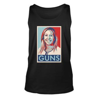 Marjorie Taylor Greene Guns Vintage Vote Poster Unisex Tank Top - Monsterry UK