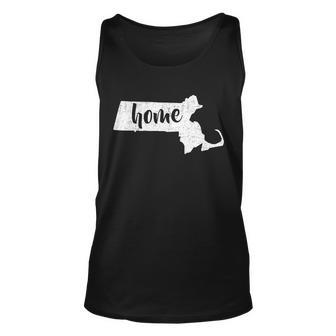 Massachusetts Home State Unisex Tank Top - Monsterry AU