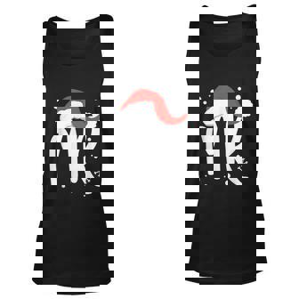 Matching Couples Mr Mrs Wedding Christmas Ugly Santa Hat Unisex Tank Top - Thegiftio